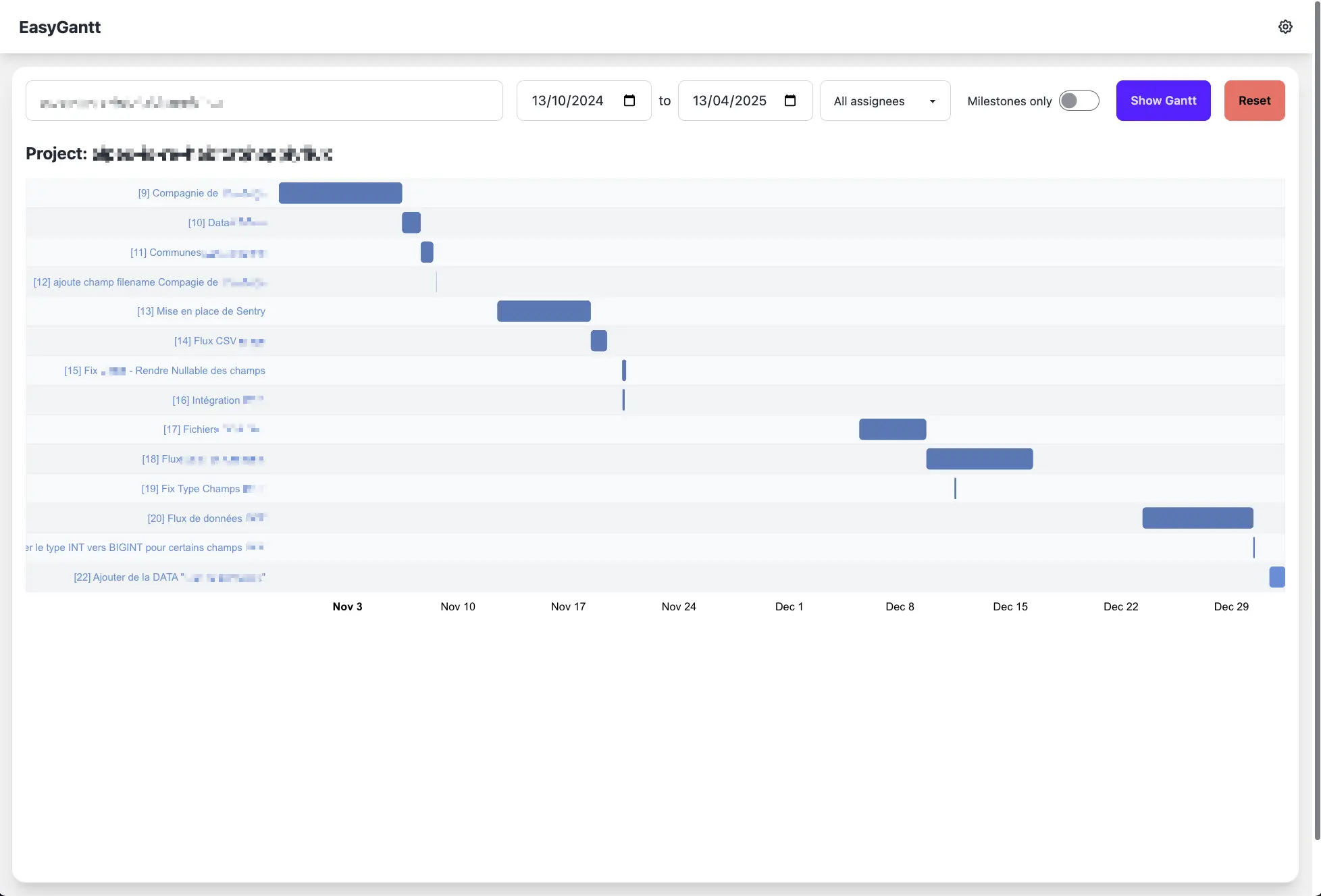 EasyGantt Screenshot